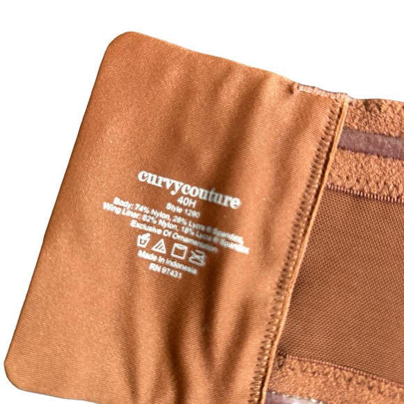 CURVY COUTURE style 1290 smooth strapless multi-way push up underwire bra NWT - Picture 7 of 11